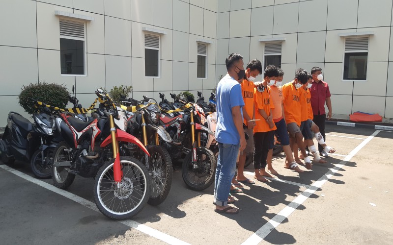 Komplotan Maling Asal Lampung Bawa 19 Motor Curian dari Jogja