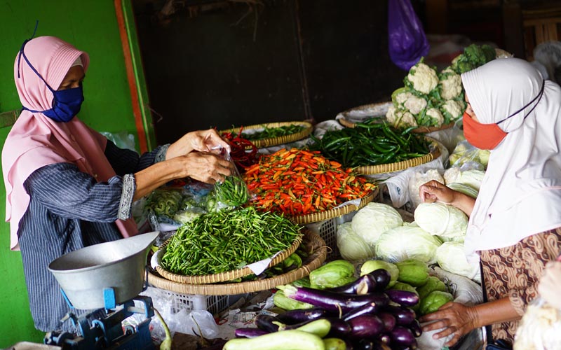 Lebaran Semakin Dekat, Pasar Sleman Belum Ramai Pembeli