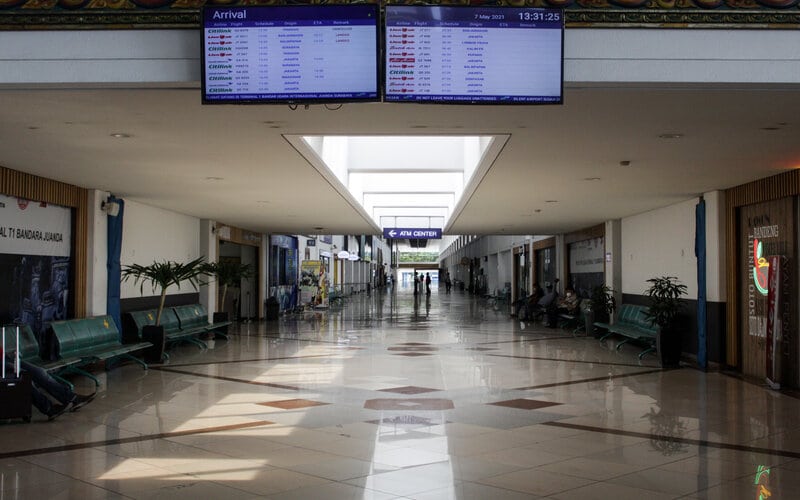 Bandara Juanda Layani Sekitar 1.600 Orang Per Hari saat Larangan Mudik