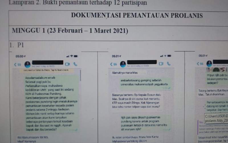 KKN UMY Pantau Pasien Prolanis
