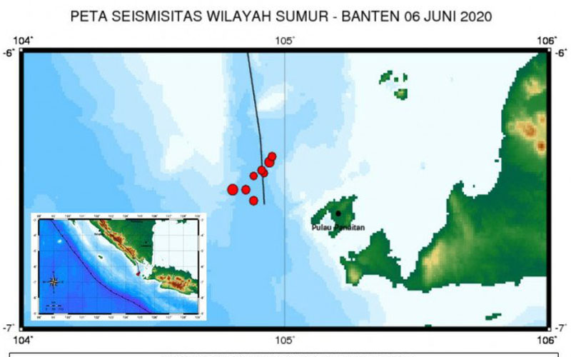 BMKG Jelaskan Dua Gempa Bumi Selat Sunda akibat Aktivitas Sesar Lokal