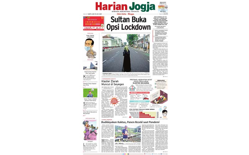 HARIAN JOGJA HARI INI: Sultan Buka Opsi Lockdown