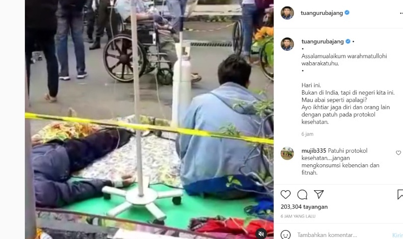 Viral Video Pasien Covid-19 Menumpuk Sampai Parkiran Rumah Sakit