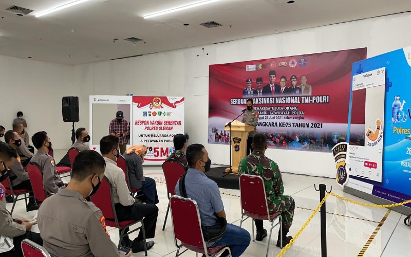 Jogja City Mall Gelar Respon Vaksin Serentak untuk Keluarga Polri dan Pelayan Publik di Sleman