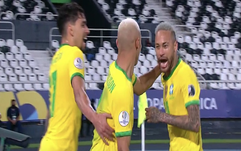 Gocekan Neymar Bantu Brasil Ungguli Peru di Babak Pertama Semifinal Copa America