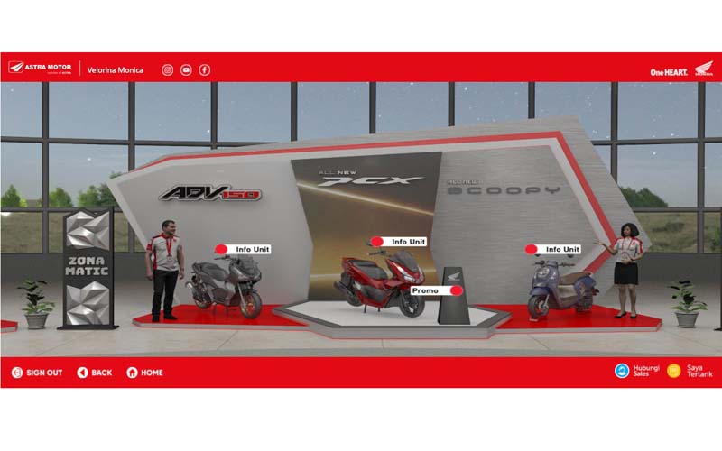 PPKM Darurat, Astra Motor Yogyakarta Sukses Jual Ratusan Motor melalui Honda Virtual Exhibition
