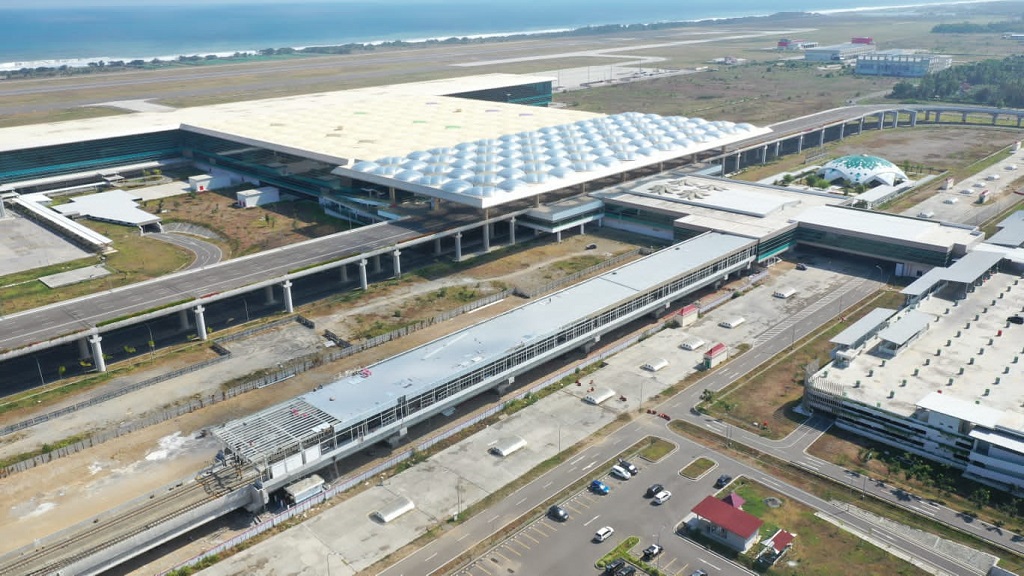 Begini Progres Pembangunan Stasiun KA Bandara YIA 