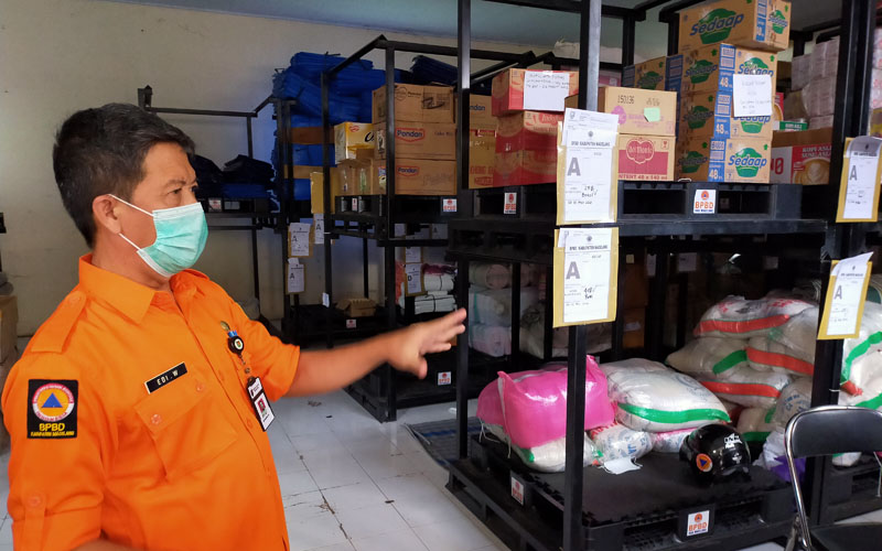 Di Magelang, Isoman Positif Covid-19 Maupun Menunggu Hasil Swab Dibantu Paket Sembako