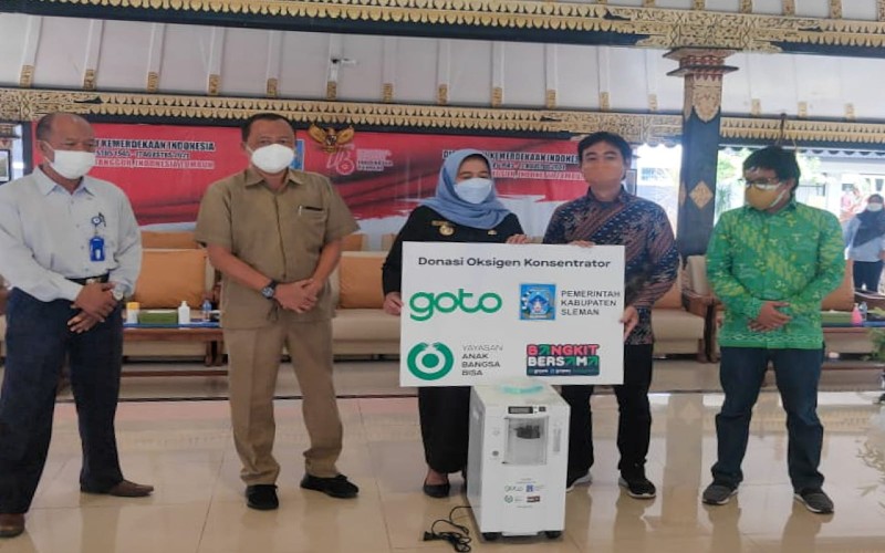 GoTo Donasikan Lebih dari 1.000 Konsentrator Oksigen bagi Faskes di Indonesia  