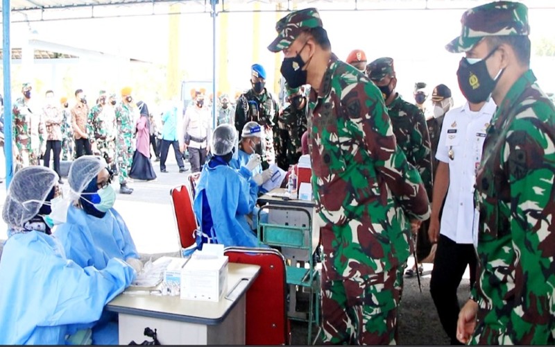 KSAU Pantau Vaksinasi di Lapter Gading