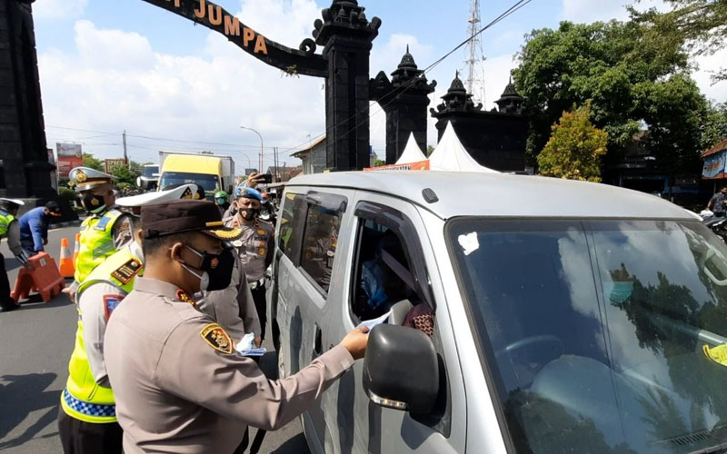 Ada Penyekatan di Perbatasan Sleman-Magelang, Pengendara Diingatkan untuk Prokes