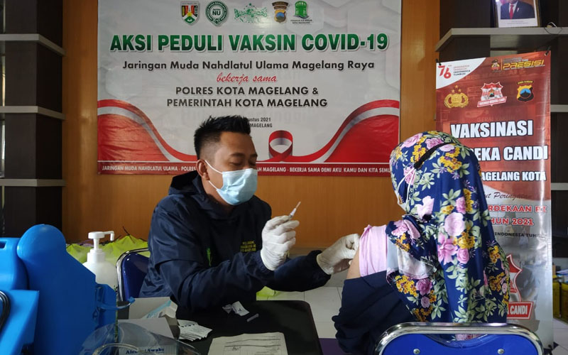 Vaksinasi di Kota Magelang Libatkan Komunitas Kultural