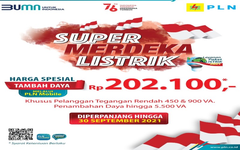 Sambut Hari Pelanggan Nasional, PLN Perpanjang Program Super Merdeka Listrik