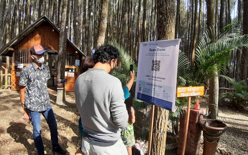 Wisatawan Hutan Pinus Kesulitan Sinyal, Enggan Ribet Banyak yang Putar Balik