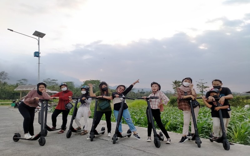 Otopet & Sepeda Listrik, Atraksi Baru Berwisata di Kawasan Borobudur