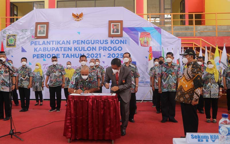 Pengurus KONI Kulonprogo yang Baru Diminta Buat Inovasi di Bidang Olahraga