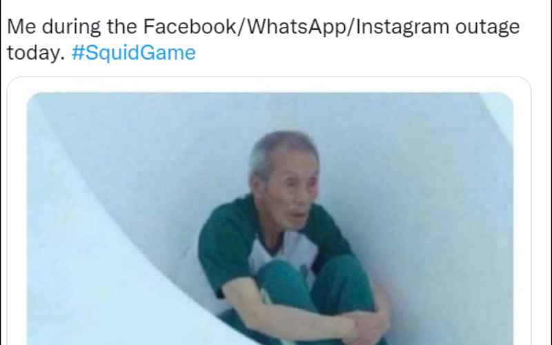 Gokil! Ini Meme Kocak WhatsApp dan Instagram Down ala Squid Game