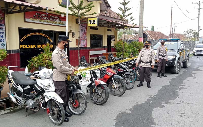 8 Sepeda Motor Diamankan dari Lokasi Balap Liar Jalan Magelang-Jogja