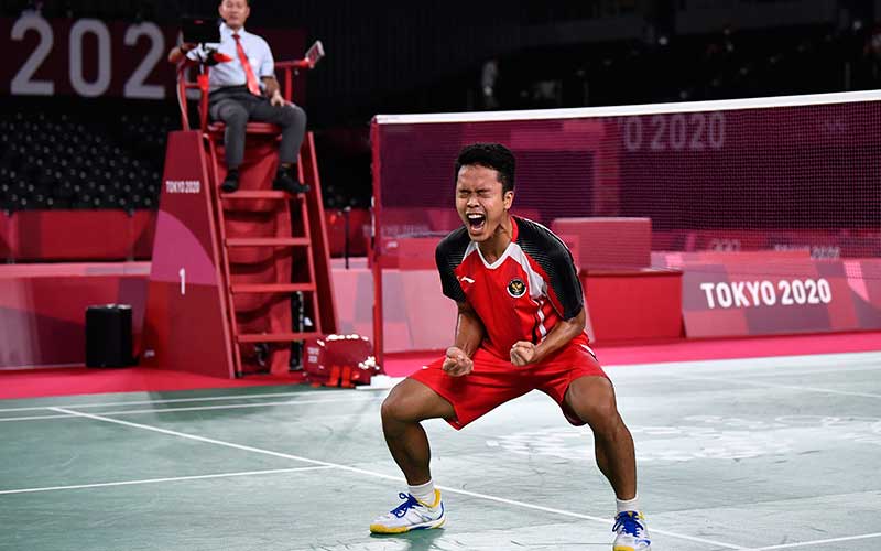 Hasil Piala Thomas Indonesia vs China: Selamat! Ginting Menang, Skor 1-0