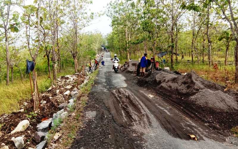 Terkendala Izin, Pembangunan Jalan Nglebak-Jatiayu di Gunungkidul Sempat Macet 2 Bulan