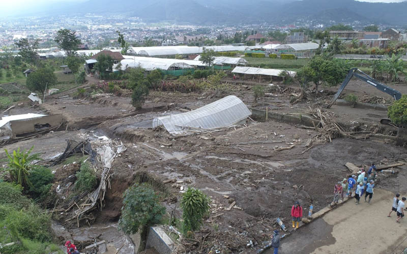 Ini Foto-foto Udara usai Banjir Bandang Kota Batu