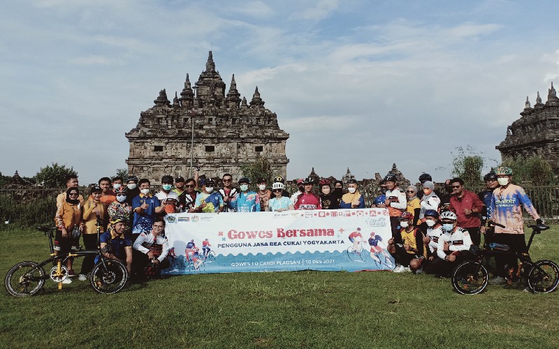 Kantor Bea Cukai Yogyakarta Akhiri Rangkaian Hakordia dengan Gowes Bersama