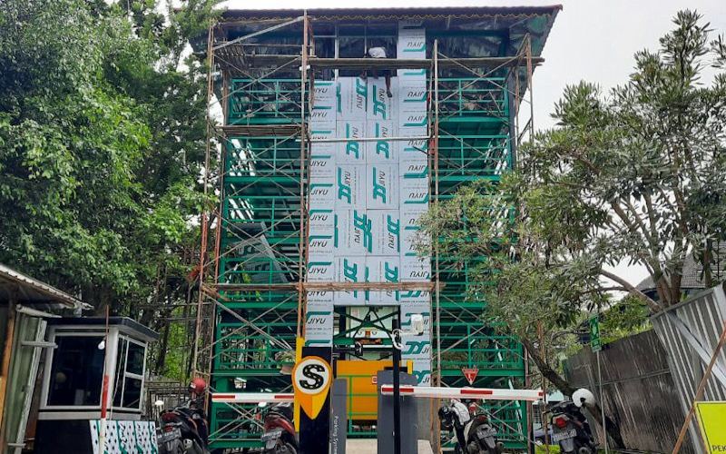 Parkir Vertikal di Balai Kota Jogja Hampir Rampung