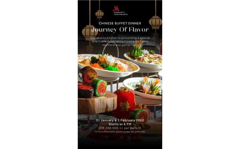 Chinese Buffet Dinner: Journey of Flavor, Cita Rasa Kuliner Terbaik di Yogyakarta Kitchen