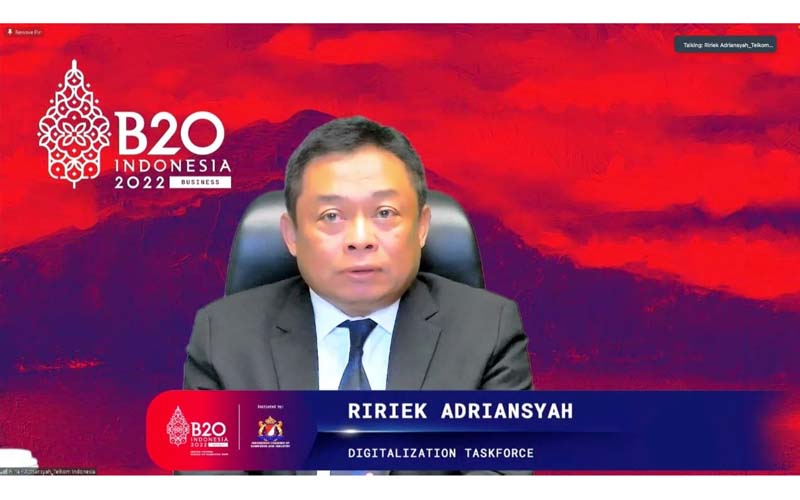 Pimpin Gugus Tugas Digitalisasi B20 Indonesia 2022, Telkom Indonesia Fokus Inklusi Digital