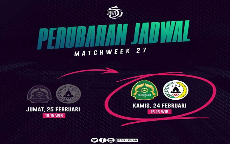 Persikabo vs PSS Sleman Dimajukan, Pelatih PSS Tidak Persoalkan 