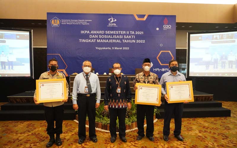 IKPA Award: Kantor Kemenag Kulonprogo, KPP Pratama Yogyakarta dan KPPN Wonosari Satker Berkinerja Terbaik 