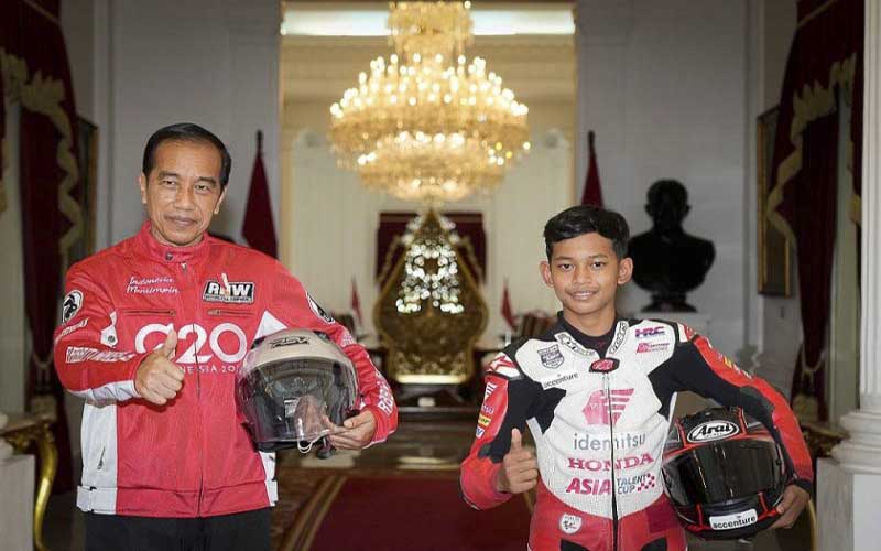 Pembalap Cilik Gunungkidul & Mario Suryo Ikuti Parade MotoGP Mandalika
