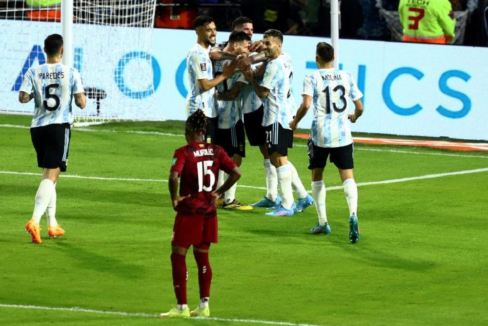 Argentina Taklukkan Venezuela 3-0, Lionel Messi Ikut Berperan