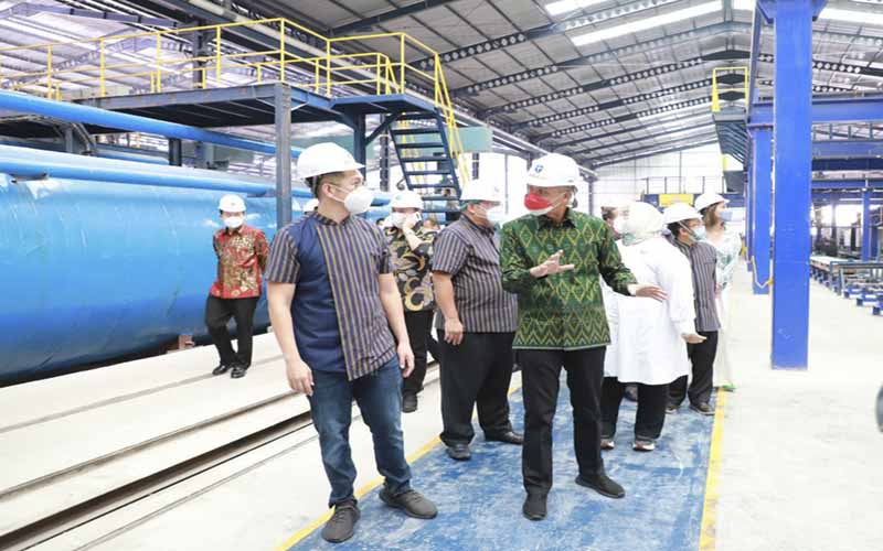  Jangkau Jawa Tengah, Pabrik Ketiga Bata Ringan Blesscon Diresmikan Ganjar Pranowo