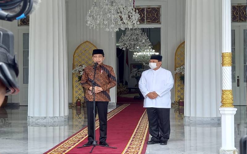 Hari Pertama Lebaran, Prabowo Temui Jokowi di Istana Gedung Agung