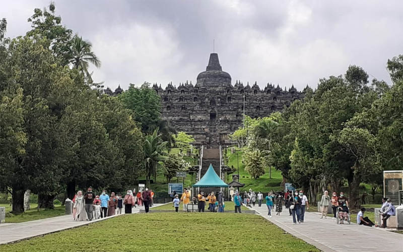 Tiket Masuk Kawasan Borobudur Sampai Pelataran Candi Tetap Rp50.000