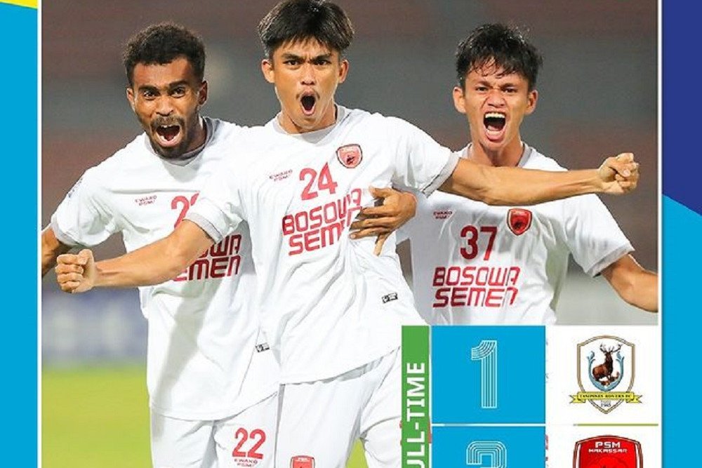 Hasil Piala AFC 2022, PSM Kalahkan 10 Pemain Tampines Rovers