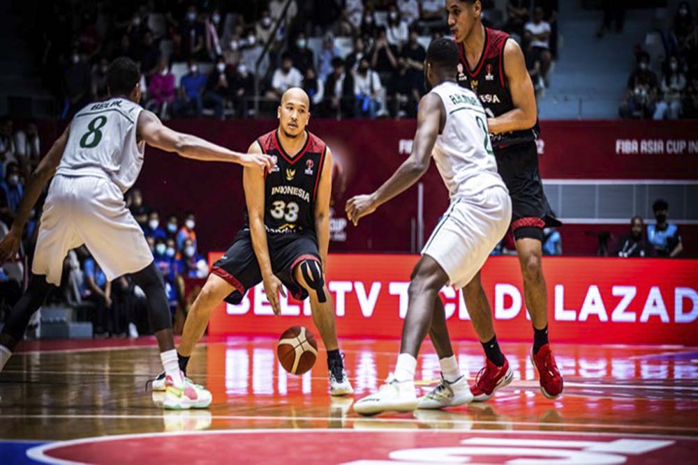 FIBA Asia Cup 2022 : Hancurkan Arab Saudi, Indonesia Puncaki Grup A