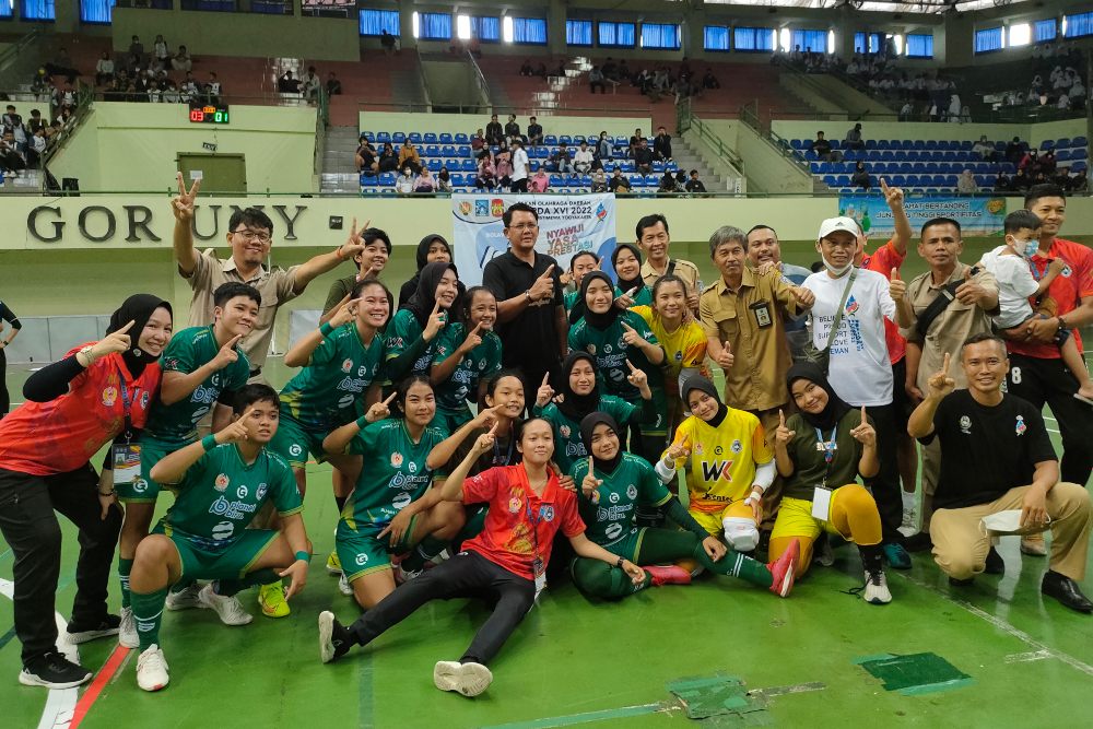 Porda DIY: Kalahkan Bantul di Final, Tim Futsal Putri Sleman Tambah Koleksi Emas