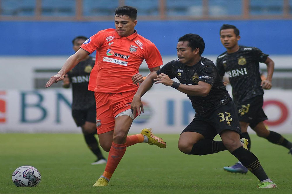 Gol Borneo FC di Injury Time Babak Kedua Buyarkan Kemenangan Bhayangkara FC