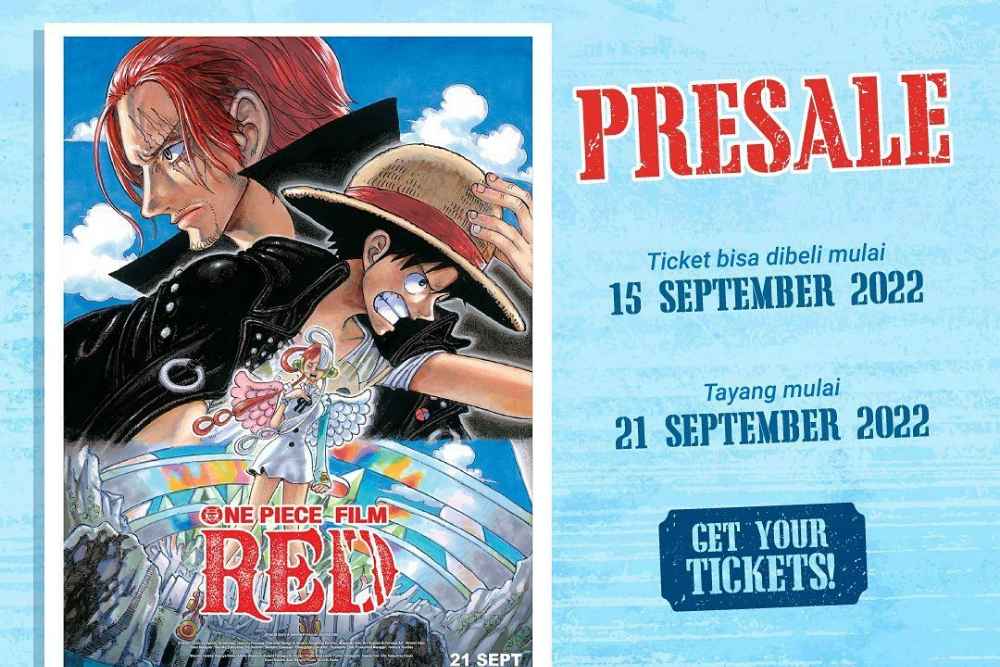 Sudah Bisa Dibeli, Ini Cara Pre-Sale Tiket Film One Piece: Red di CGV