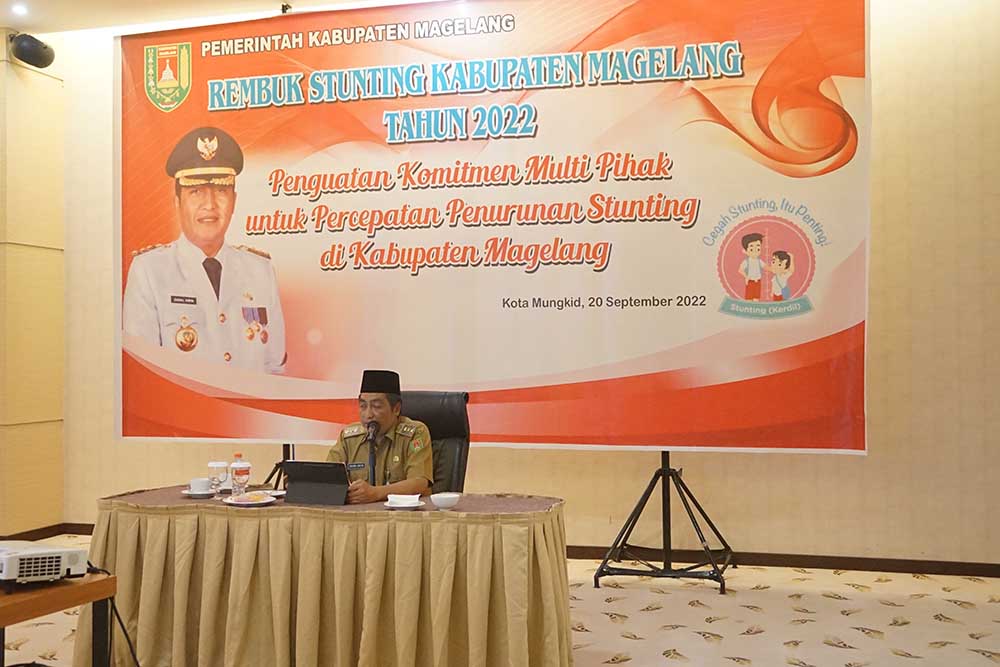 Percepatan Penurunan Stunting Kabupaten Magelang Nomor Satu di Jawa Tengah