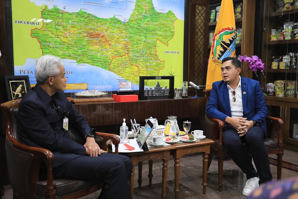 Perwakilan Menteri Kesehatan Kerajaan Negeri Melaka, Malaysia menemui Gubernur Ganjar Pranowo