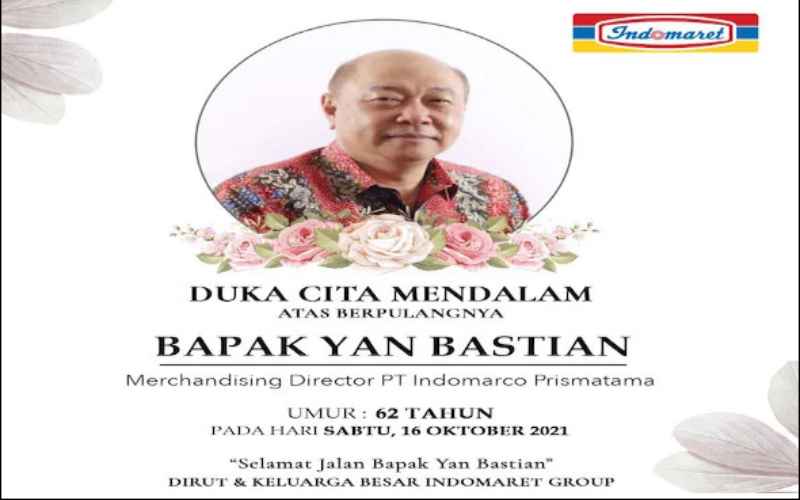 Profil Direktur Indomaret Yan Bastian yang Wafat Kecelakaan Truk, Mirip dengan Kejadiannya Palar