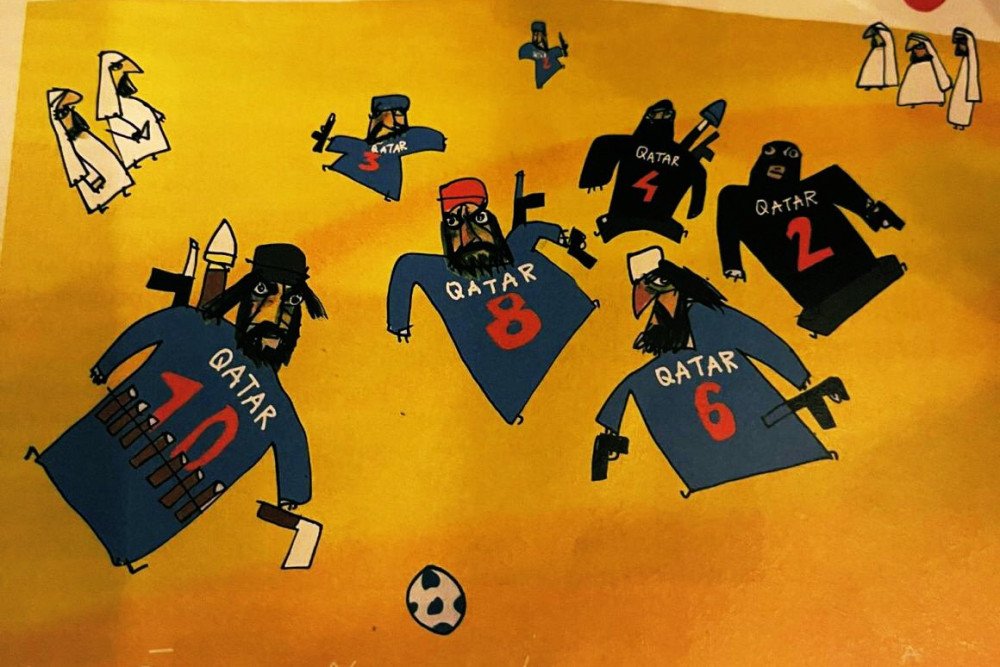 Jelang Piala Dunia 2022, Media Prancis Bikin Kartun Bertema Islamofobia