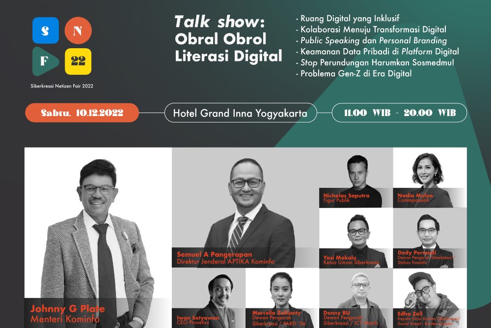 Gencarkan Literasi Digital, Kemenkominfo Gelar Netizen Fair di Jogja Besok