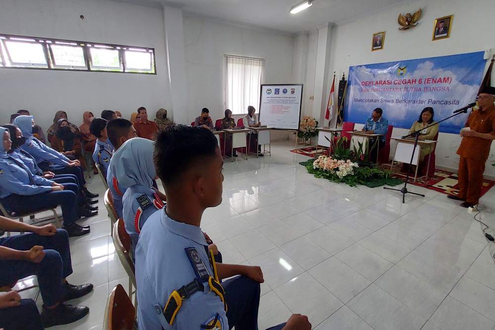 Siswa SMK Dirgantara Putra Bangsa Deklarasi Cegah Nikah Dini Hingga Radikalisme