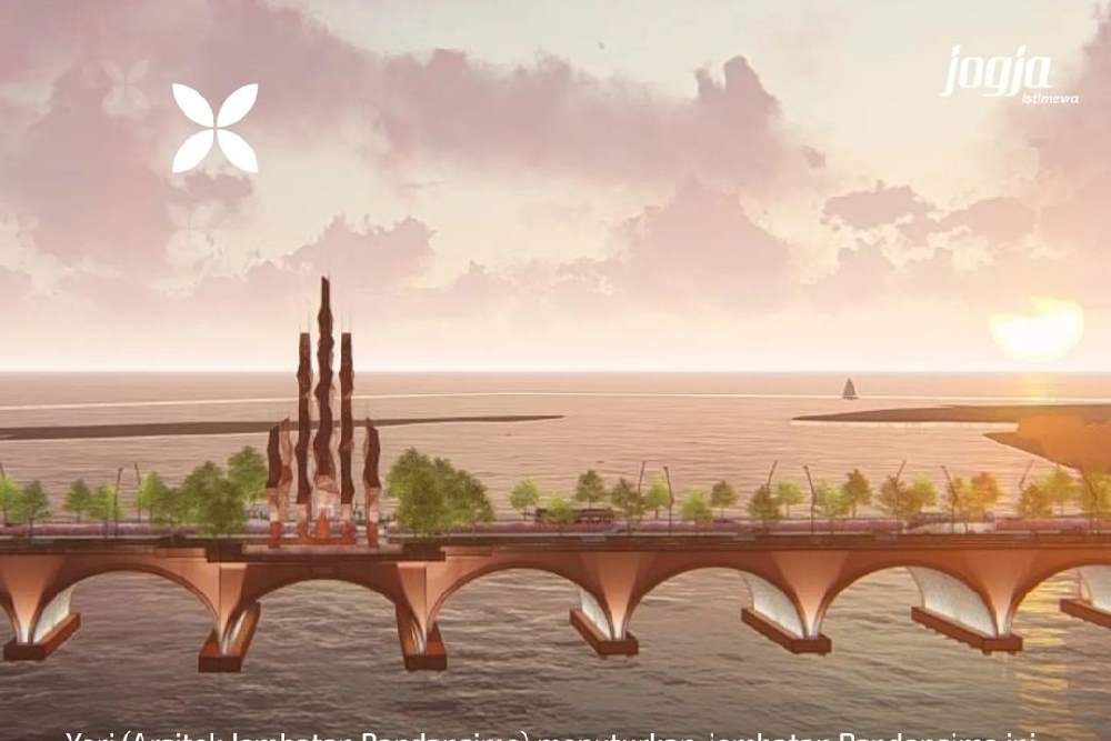 Begini Foto Rancangan Jembatan Pandansimo yang Menyambungkan JJLS Bantul dan Kulonprogo
