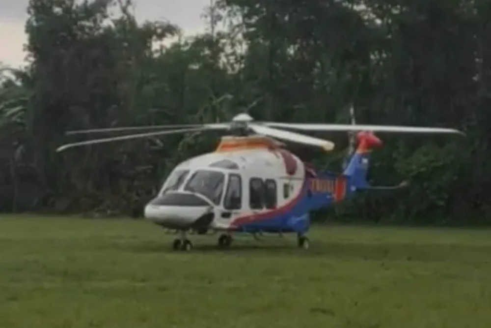 Cuaca Buruk, Helikopter Kapolda Jatim Mendarat Darurat di Tulungagung