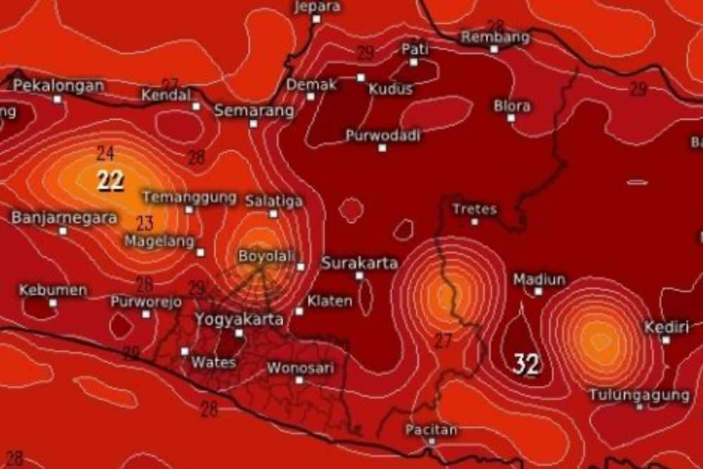 BMKG: Panas di Jateng Capai 33 Derajat Tak Ada Hubungannya dengan Gunung Merapi